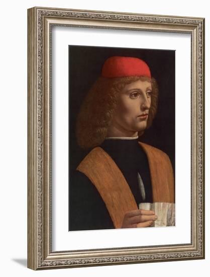 Il Musicista-Leonardo da Vinci-Framed Premium Giclee Print