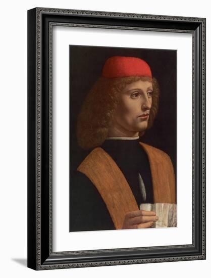 Il Musicista-Leonardo da Vinci-Framed Premium Giclee Print