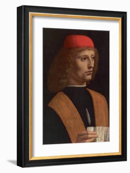 Il Musicista-Leonardo da Vinci-Framed Premium Giclee Print