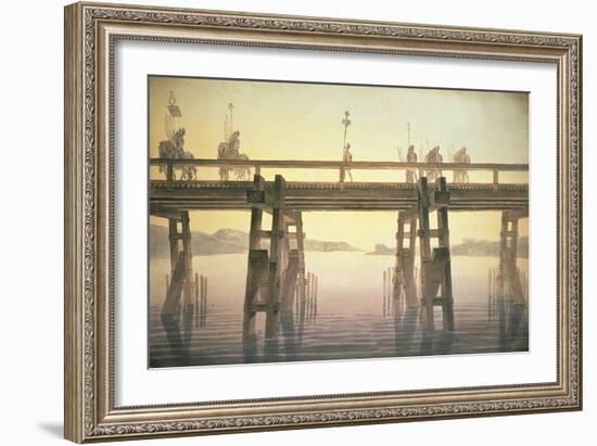 Il Ponte Di Cesare, 1814-Sir John Soane-Framed Premium Giclee Print
