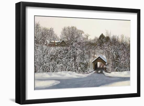 Il Ponte Di Legno Coperto-Guido Borelli-Framed Giclee Print