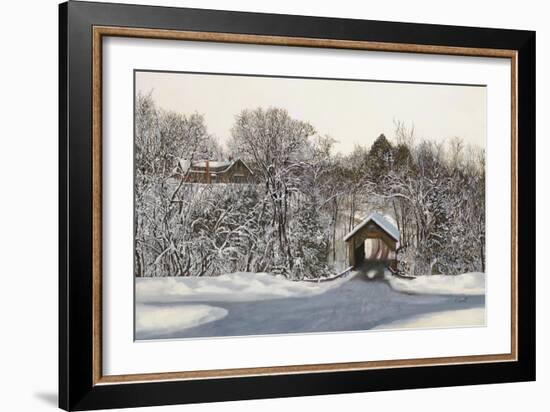 Il Ponte Di Legno Coperto-Guido Borelli-Framed Giclee Print