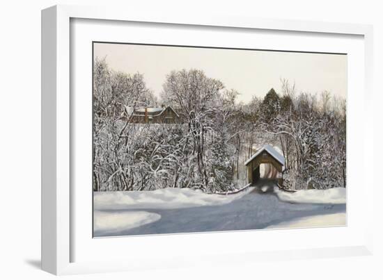 Il Ponte Di Legno Coperto-Guido Borelli-Framed Giclee Print