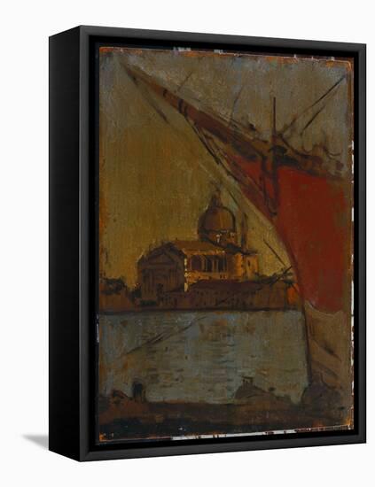 Il Redentore, from the Zattere, Venice, C.1895-96 (Oil on Panel)-Walter Richard Sickert-Framed Premier Image Canvas
