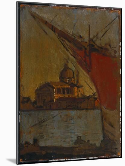 Il Redentore, from the Zattere, Venice, C.1895-96 (Oil on Panel)-Walter Richard Sickert-Mounted Giclee Print