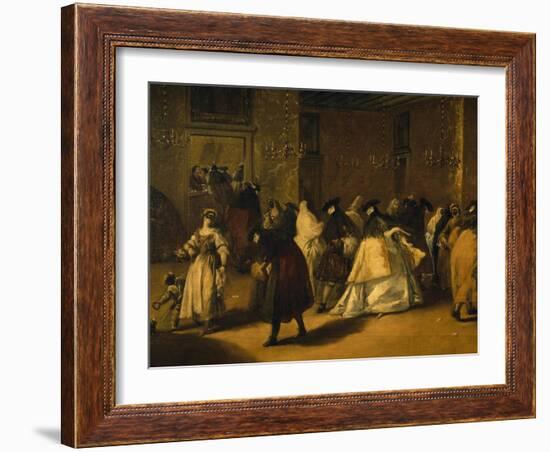 Il Ridotto (Masked Venetians), 1755-Francesco Guardi-Framed Giclee Print