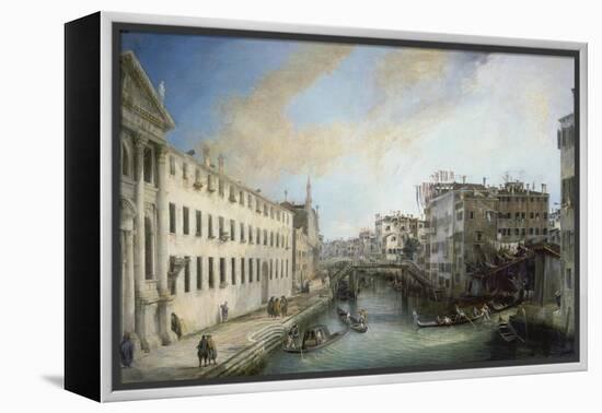 Il Rio Dei Mendicanti-Canaletto-Framed Premier Image Canvas