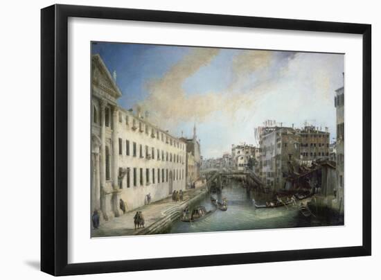 Il Rio Dei Mendicanti-Canaletto-Framed Giclee Print