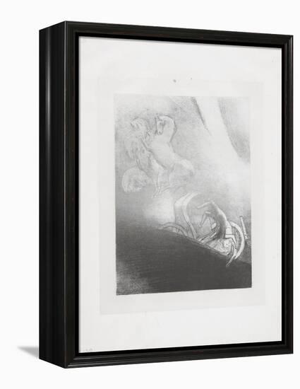 Il Tombe Dans L'Abime..., 1896-Odilon Redon-Framed Premier Image Canvas