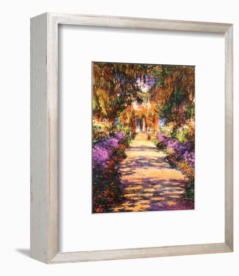 Il Viale del Gardino-Claude Monet-Framed Art Print