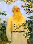 Portrait of the Author Leo N Tolstoy, 1912-Il'ya Repin-Giclee Print