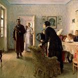 The Author Leo Tolstoy with His Wife in Yasnaya Polyana, 1907-Il'ya Repin-Giclee Print
