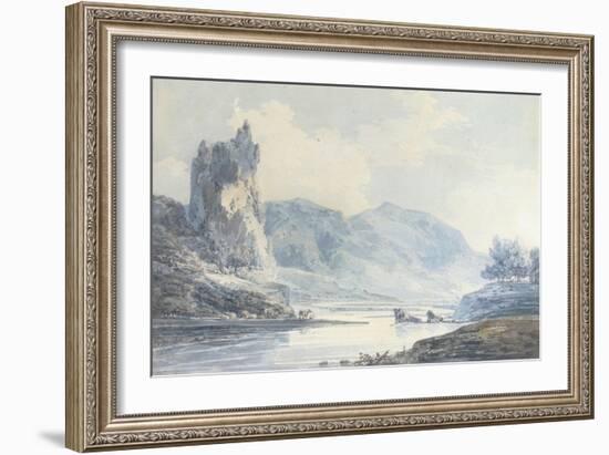 Ilam Rock, Dovedale, Staffordshire-J. M. W. Turner-Framed Giclee Print