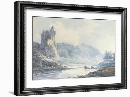 Ilam Rock, Dovedale, Staffordshire-J. M. W. Turner-Framed Giclee Print