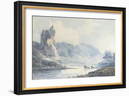 Ilam Rock, Dovedale, Staffordshire-J. M. W. Turner-Framed Giclee Print