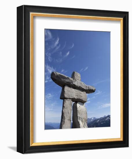 Ilanaaq, the Mascot Logo of the 2010 Winter Olympics, Located on Whistler Mountain, Whistler, Briti-Martin Child-Framed Photographic Print