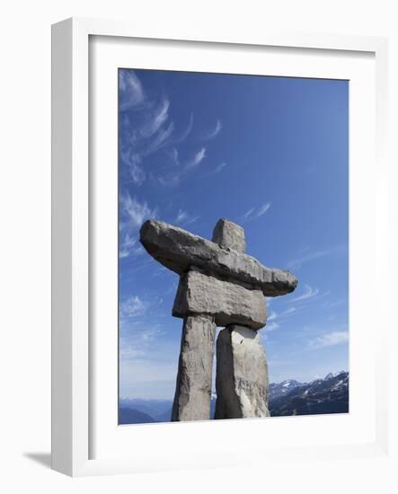 Ilanaaq, the Mascot Logo of the 2010 Winter Olympics, Located on Whistler Mountain, Whistler, Briti-Martin Child-Framed Photographic Print