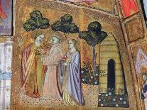 St Francis Accompanied by Two Angels, Fresco from the Porziuncola, 1393-Ilario da Viterbo-Giclee Print