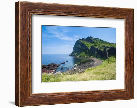 Ilchulbong Tuff Cone, Sunrise Peak, Island of Jejudo, UNESCO World Heritage Site, South Korea, Asia-Michael Runkel-Framed Photographic Print