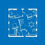 Blueprint Abstract-ildogesto-Art Print