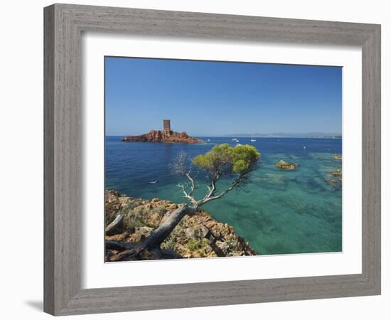 Ile D´Or at Corniche De L´Esterel, Cote D´Azur Provence-Alpes-Cote D'Azur, France-Katja Kreder-Framed Photographic Print