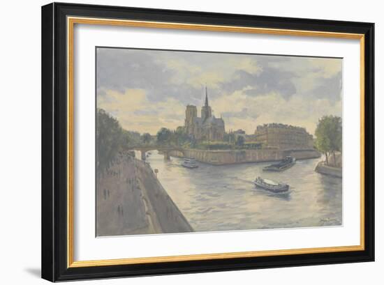 Ile De La Cite, 2010-Julian Barrow-Framed Giclee Print