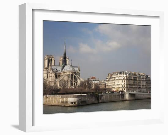 Ile De La Cite and Notre Dame Cathedral, Paris, France, Europe-Martin Child-Framed Photographic Print