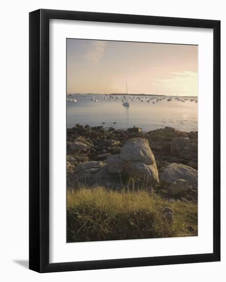 Ile Grande, Cote De Granit Rose, Cotes d'Armor, Brittany, France-David Hughes-Framed Photographic Print