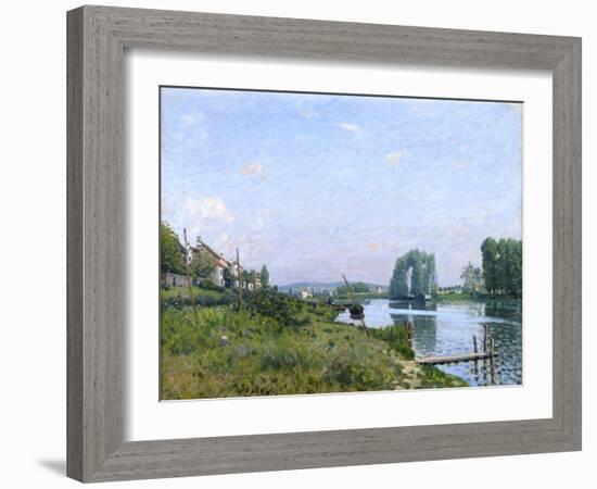 Ile Saint-Denis, 1872-Alfred Sisley-Framed Giclee Print