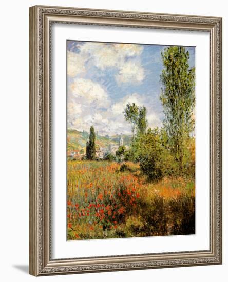 Ile Saint Martin, Vetheuil-Claude Monet-Framed Art Print