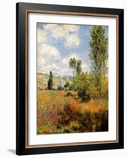 Ile Saint Martin, Vetheuil-Claude Monet-Framed Art Print