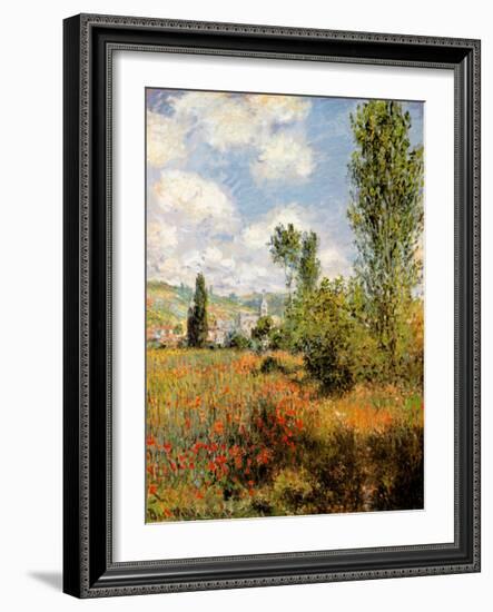 Ile Saint Martin, Vetheuil-Claude Monet-Framed Art Print