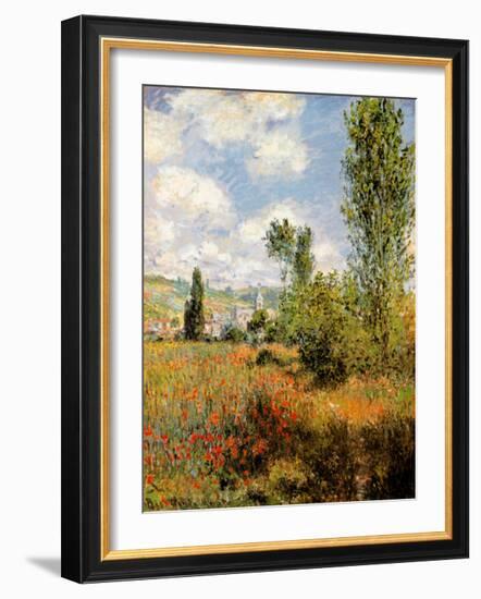 Ile Saint Martin, Vetheuil-Claude Monet-Framed Art Print