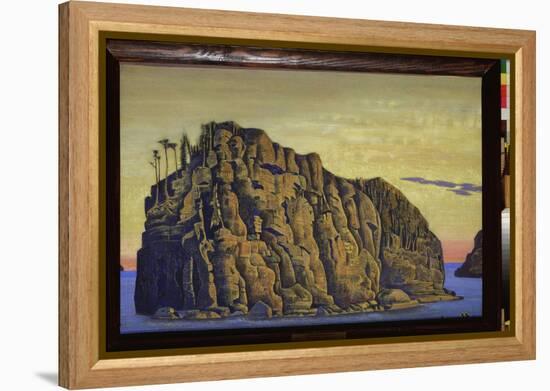 Ile Sainte (Holy Island). Oeuvre De Nicholas Roerich (1874-1947), Tempera Sur Toile, 1917. Art Russ-Nicholas Roerich-Framed Premier Image Canvas