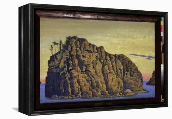 Ile Sainte (Holy Island). Oeuvre De Nicholas Roerich (1874-1947), Tempera Sur Toile, 1917. Art Russ-Nicholas Roerich-Framed Premier Image Canvas