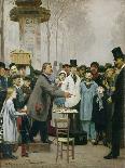 Charlatan in a Paris Street, 1879-Ilja Efimowitsch Repin-Framed Giclee Print