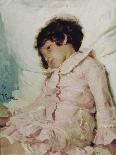 Nadja Repina, the Daughter of the Artist, 1881-Ilja Efimowitsch Repin-Framed Giclee Print