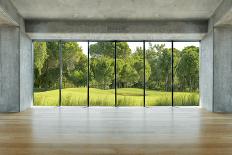 Modern Residential Window with Lake View-ilker canikligil-Art Print