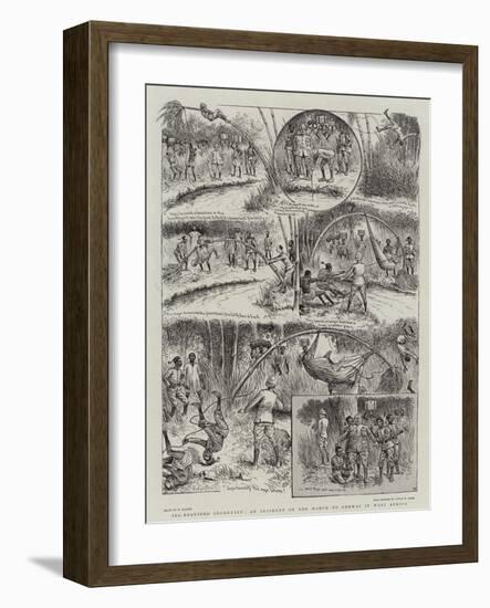 Ill-Requited Ingenuity, an Incident on the March to Bekwai in West Africa-William Ralston-Framed Giclee Print