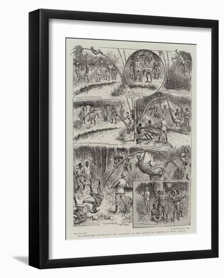 Ill-Requited Ingenuity, an Incident on the March to Bekwai in West Africa-William Ralston-Framed Giclee Print