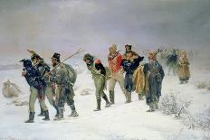 In the Year 1812 (The Retreat from Moscow) 1873-Illarion Mikhailovich Pryanishnikov-Mounted Giclee Print