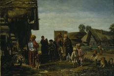 Children Fishing, 1882-Illarion Mikhailovich Pryanishnikov-Mounted Giclee Print