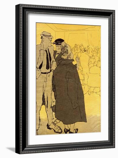 Illegal Night Club 1934-Eduard Thony-Framed Art Print