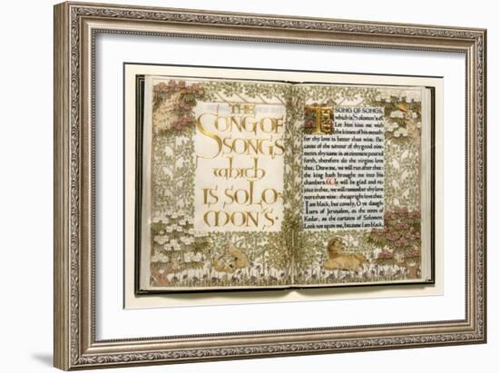 Illuminated Copy of the Old Testament (Vellum)-English-Framed Giclee Print