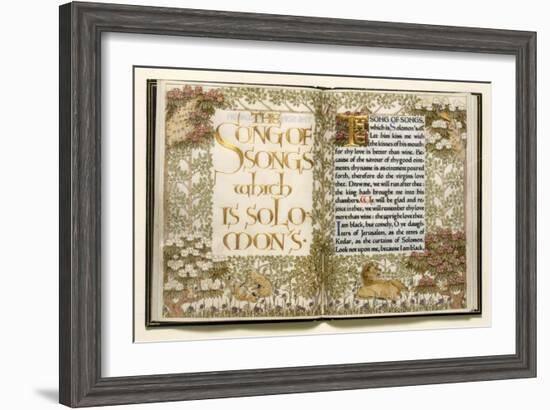 Illuminated Copy of the Old Testament (Vellum)-English-Framed Giclee Print