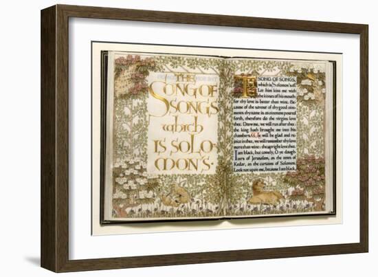 Illuminated Copy of the Old Testament (Vellum)-English-Framed Giclee Print