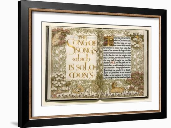 Illuminated Copy of the Old Testament (Vellum)-English-Framed Giclee Print