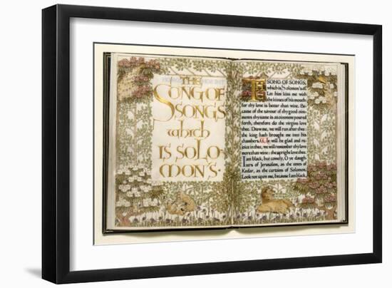 Illuminated Copy of the Old Testament (Vellum)-English-Framed Giclee Print