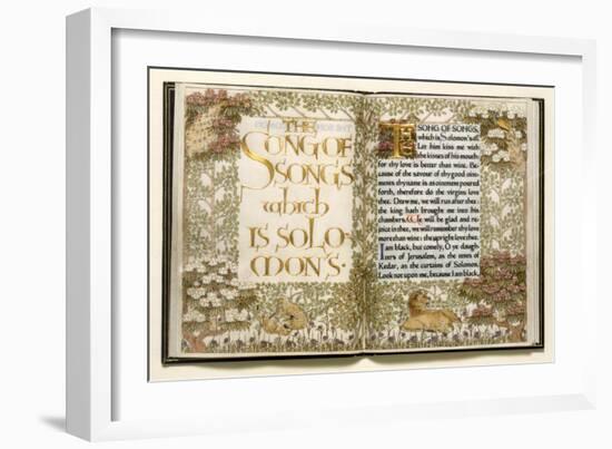 Illuminated Copy of the Old Testament (Vellum)-English-Framed Giclee Print