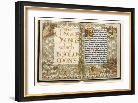 Illuminated Copy of the Old Testament (Vellum)-English-Framed Giclee Print